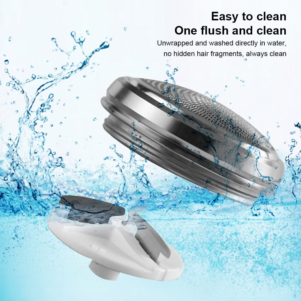 Waschbarer Elektrorasierer im Taschenformat