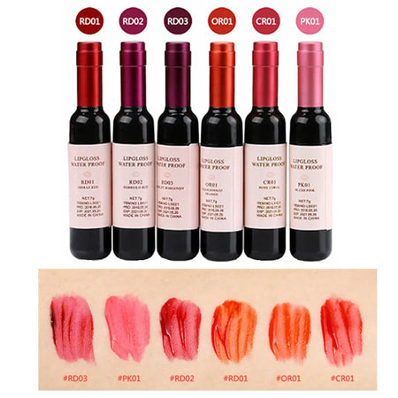 Rouge à lèvres en forme de bouteille de vin