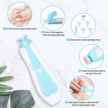 LAYDEZO® Multifunctional Electric Baby Nail Trimmer