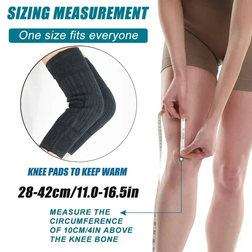 Thermal Cashmere Knee Warmers – Stretchy & Warm Support Pads