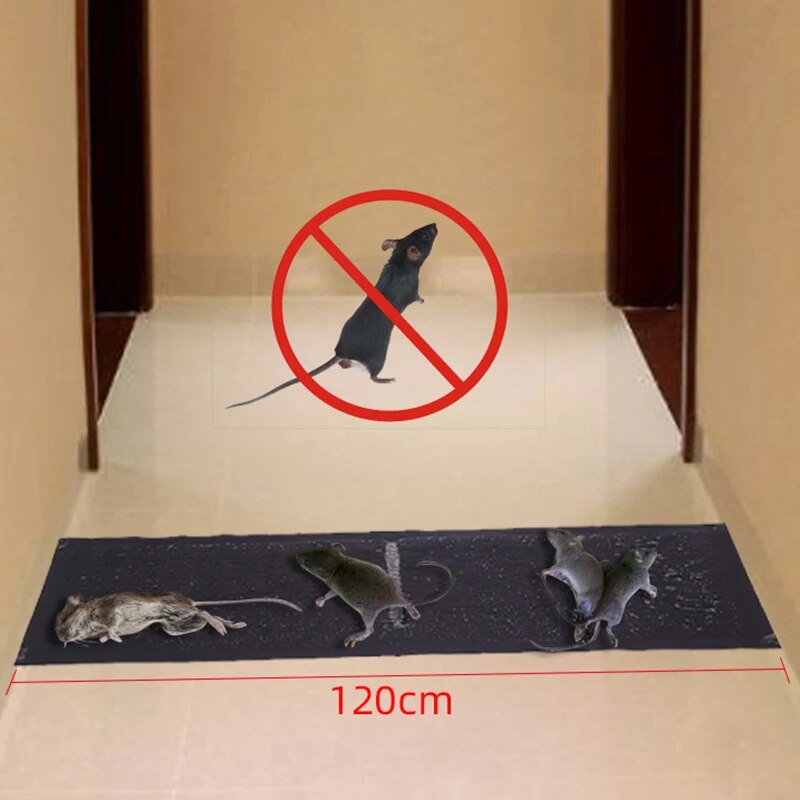 Effective 4Pcs Rat & Pest Glue Traps - Safe, Odorless, and Waterproof