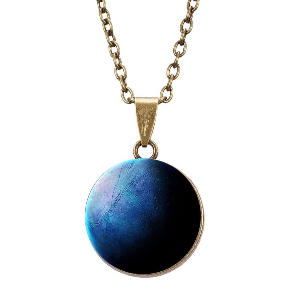 Unisex Glow In The Dark Galaxy Necklace