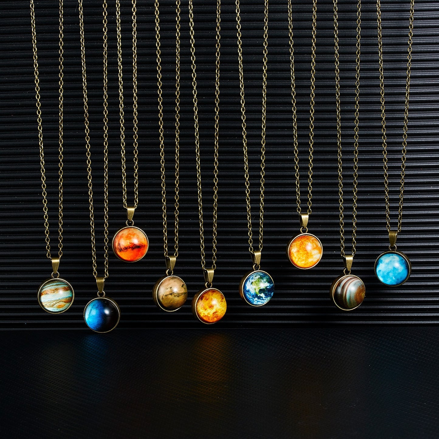 Unisex Glow In The Dark Galaxy Necklace