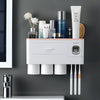 Multifunctional Toothbrush Holder, Wall Mount Rack Tools Set