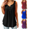 Comfy Loose Button Sleeveless Tank Top For Women